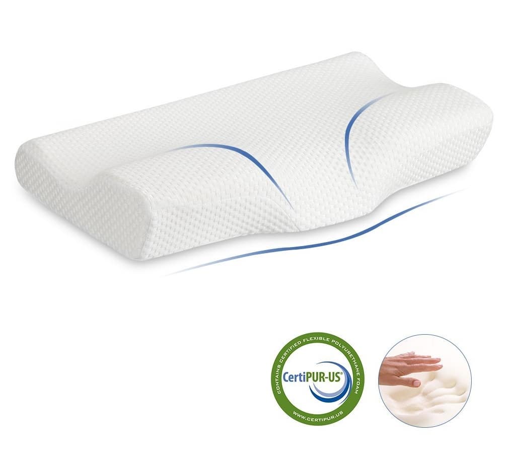 LANGRIA High-Density Memory Foam Bed Pillow