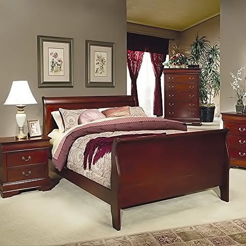 Coaster Home Furnishings Louis Philippe Traditional Eastern King Sleigh Panel Bed