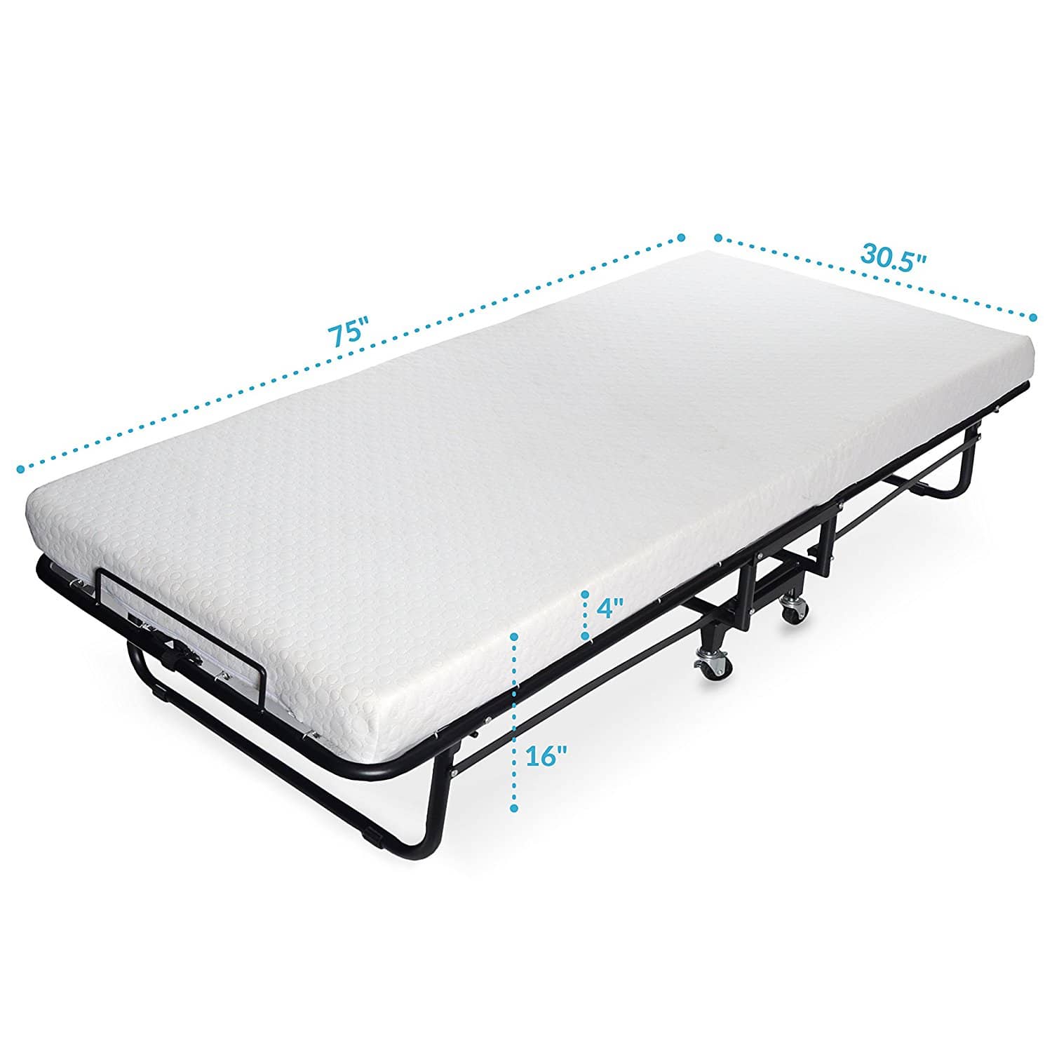 Milliard Premium Folding Bed with Luxurious Memory Foam Mattress