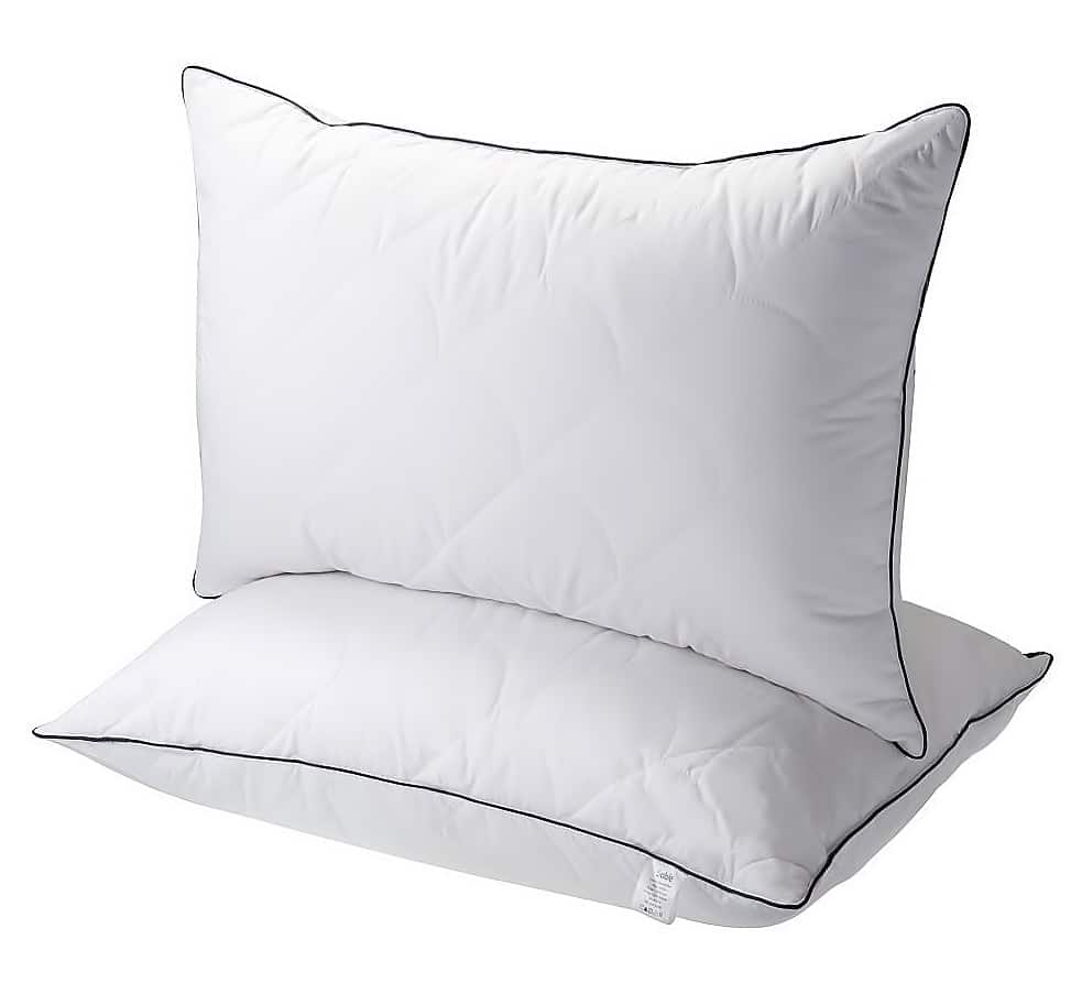 Sable Super Soft Plush Fiber Fill Adjustable Loft Neck Pain Relief Hypoallergenic Pillow