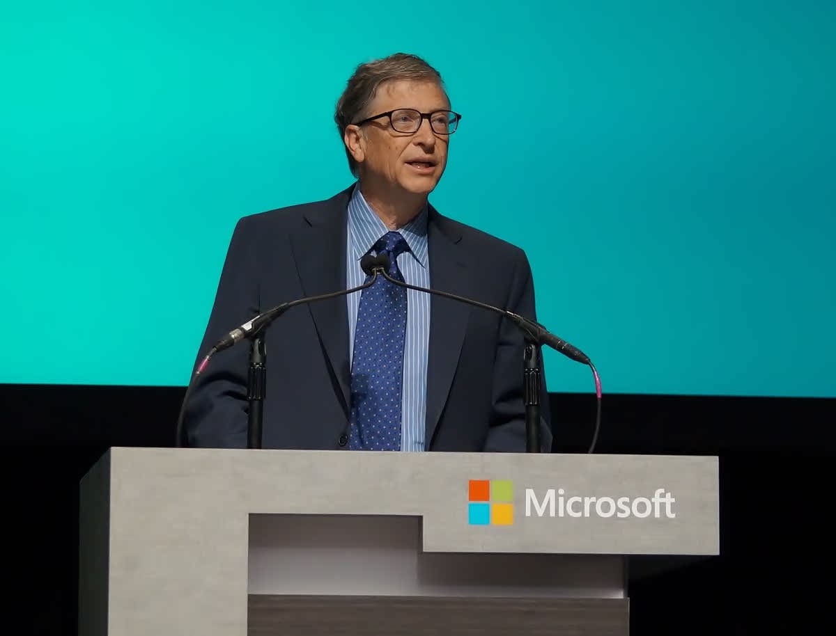 Bill Gates the founder of Microsoft