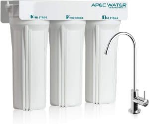APEC WFS-1000 Super Capacity Premium Quality 3 Stage Under-Sink Water Filter System