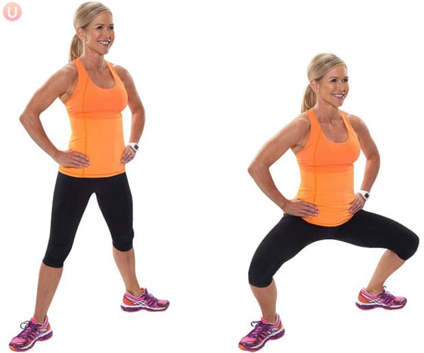 Plie Squat Exercise Cellulite Workout