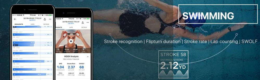 Moov Now Fitness Tracker for Swimming