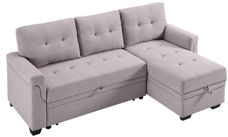 Lilola Lucca Fabric Reversible Sleeper Sofa