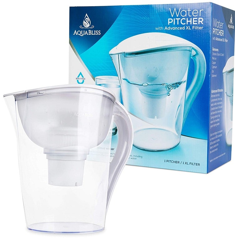 AquaBliss 10 cup water filter pitcher
