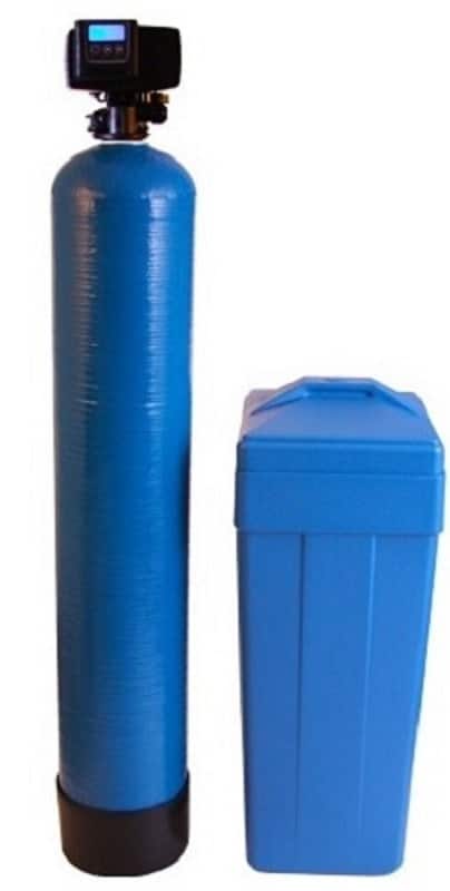Fleck 64K grain blue water softener