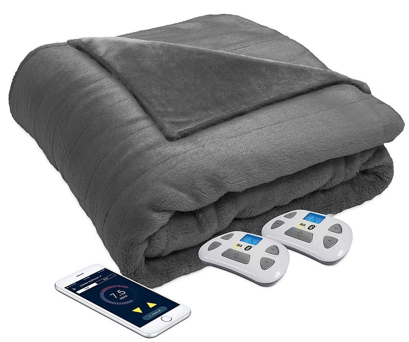 Battery Powered Heated Blanket Portable Super Fast Heating Electric Blanket for Outdoor Activity