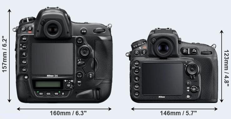 Nikon D4 VS D810
