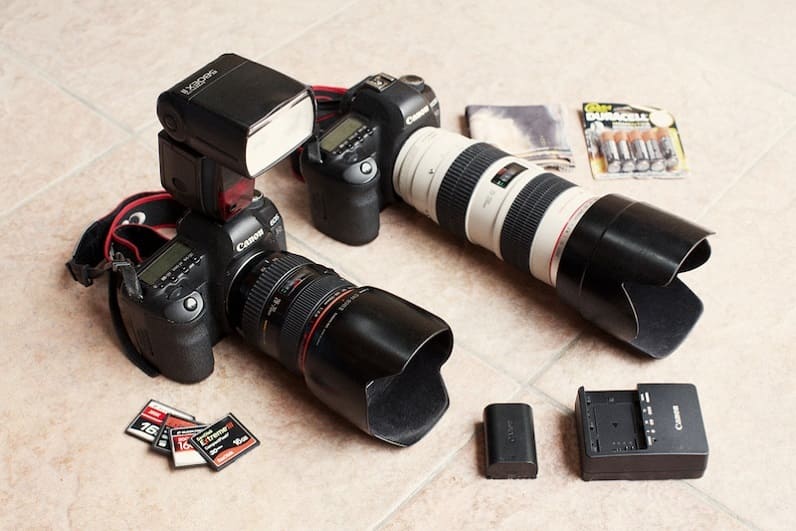 wedding camera equipment