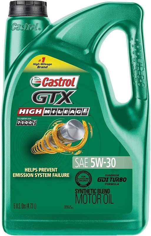 Castrol 03102 GTX 5W-30 Synthetic Blend Motor Oil