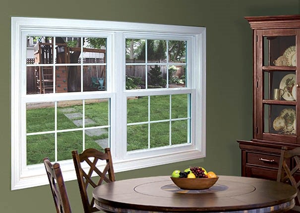 Double hung window size