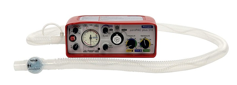 ParaPAC Plus with CPAP and Manual Control Machine