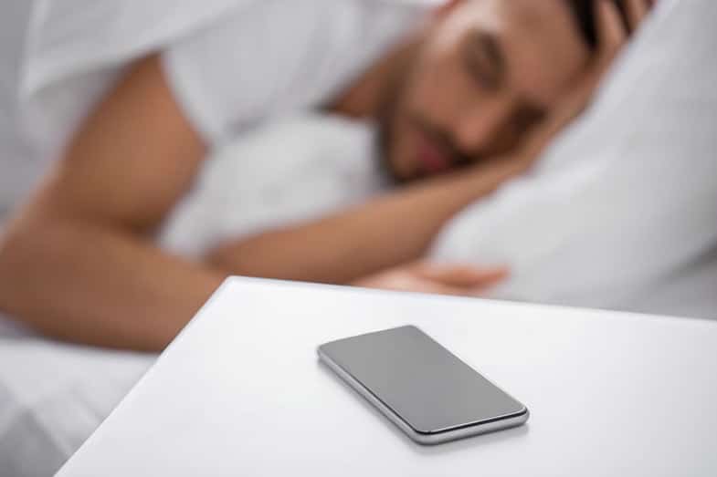 Avoid mobile while sleep