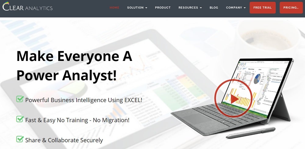 Clear Analytics - Fast & Easy No Training
