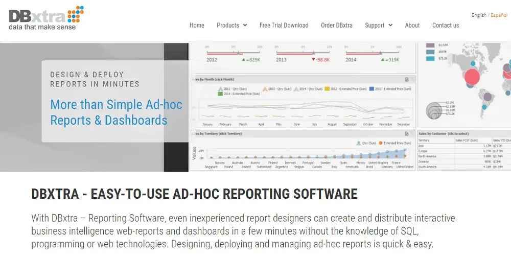 DBxtra - AD-HOC REPORTING SOFTWARE