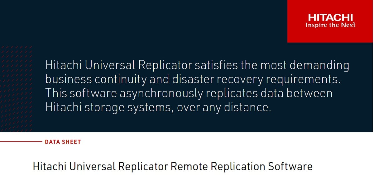 HDS Universal Replicator