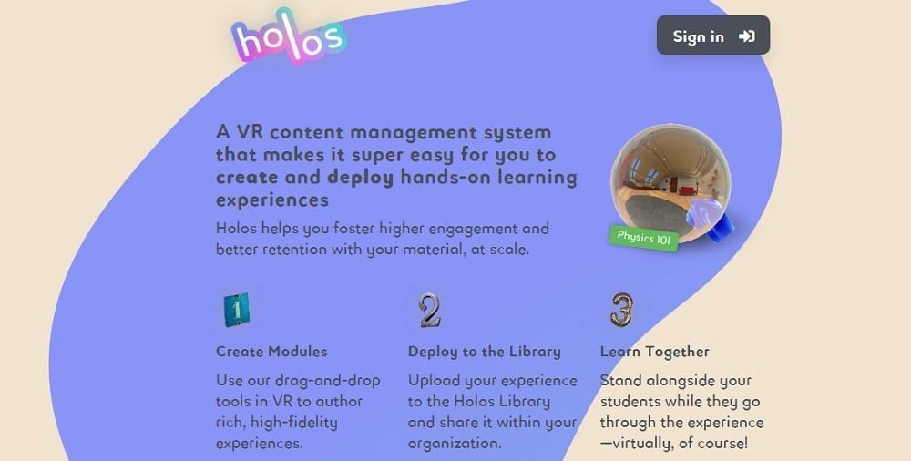 HOLOS - learning experiences