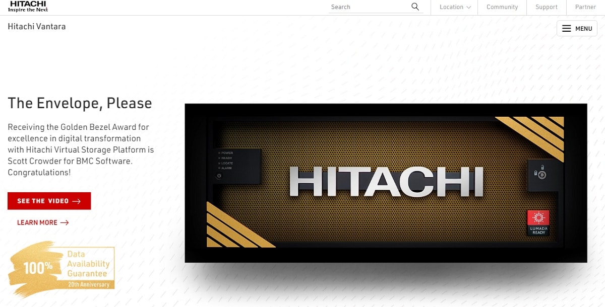 Hitachi Vantara HomePage