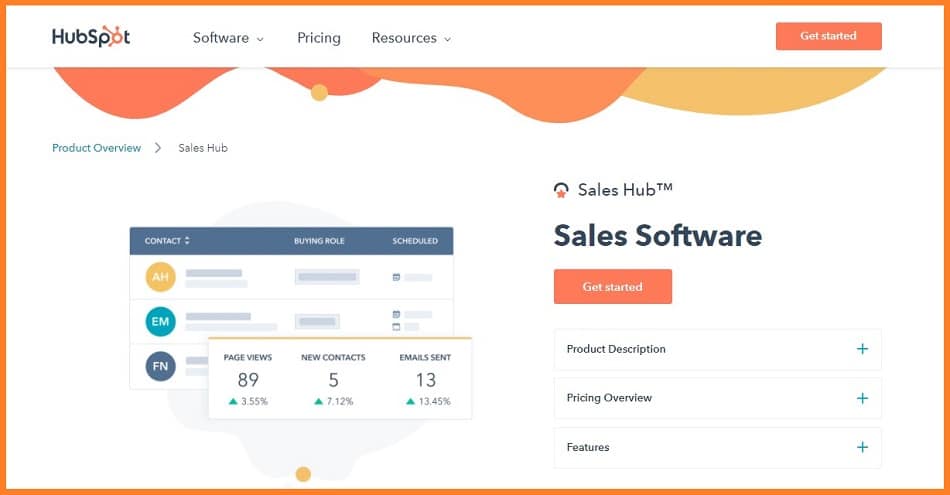 HubSpot sales software