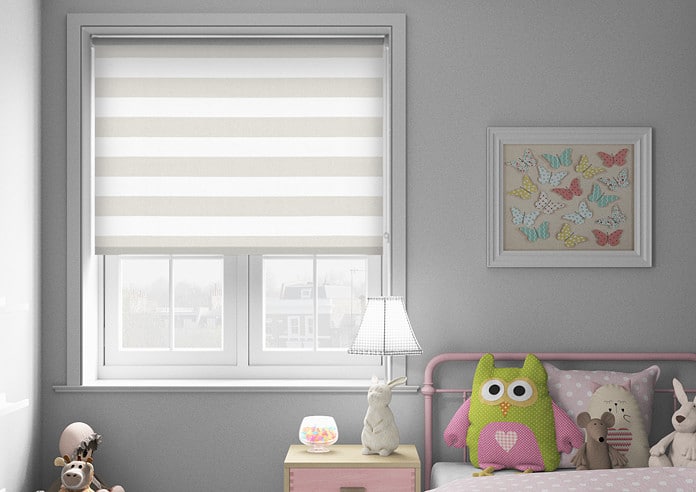 Window blinds to stop birds hitting a window