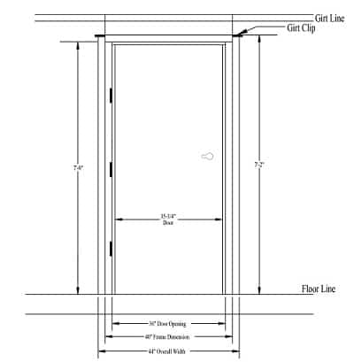 Take the Door Frame Measurement