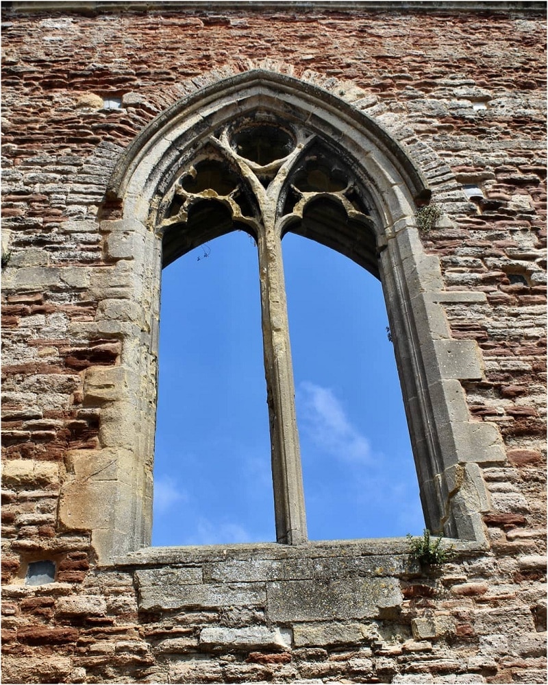 Gothic style arched window