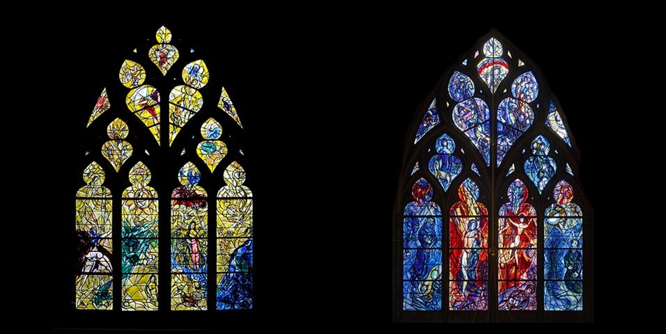 Marc Chagall stained-glass windows