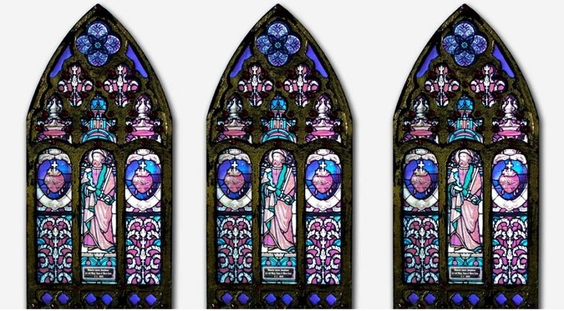 Mini stained-glass windows