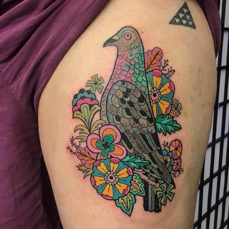 The dove tattoo