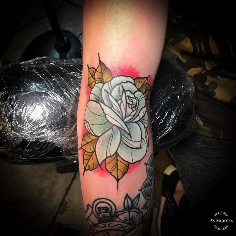 The flower tattoo
