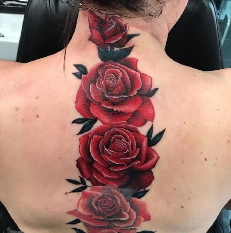 Beautiful roses tattoo