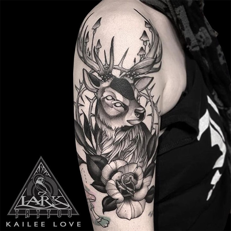 Double-eyed Deer Tattoo