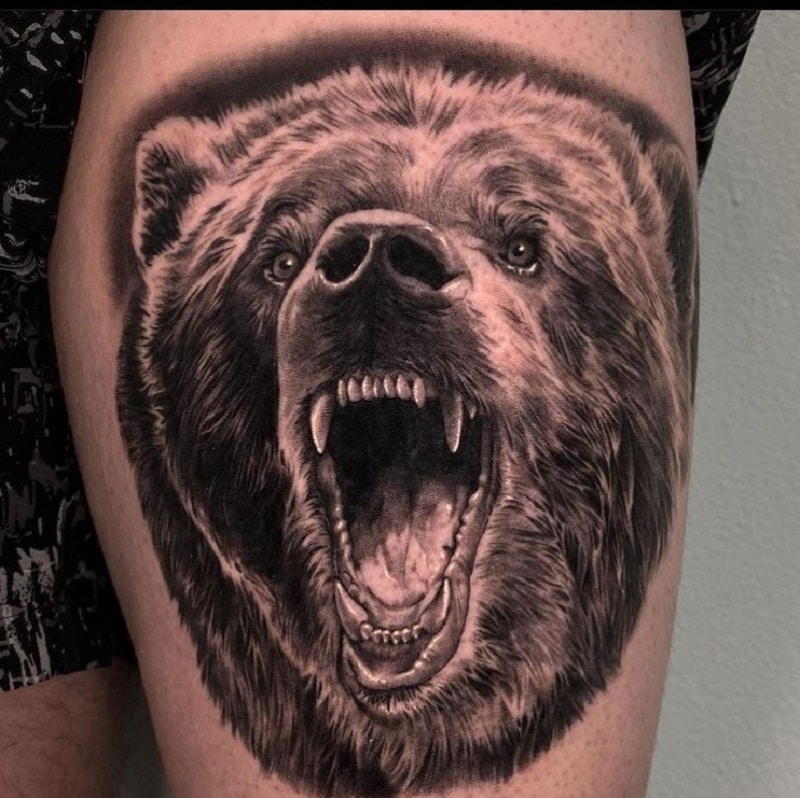 Electric 13 Tattoo Bear portrait