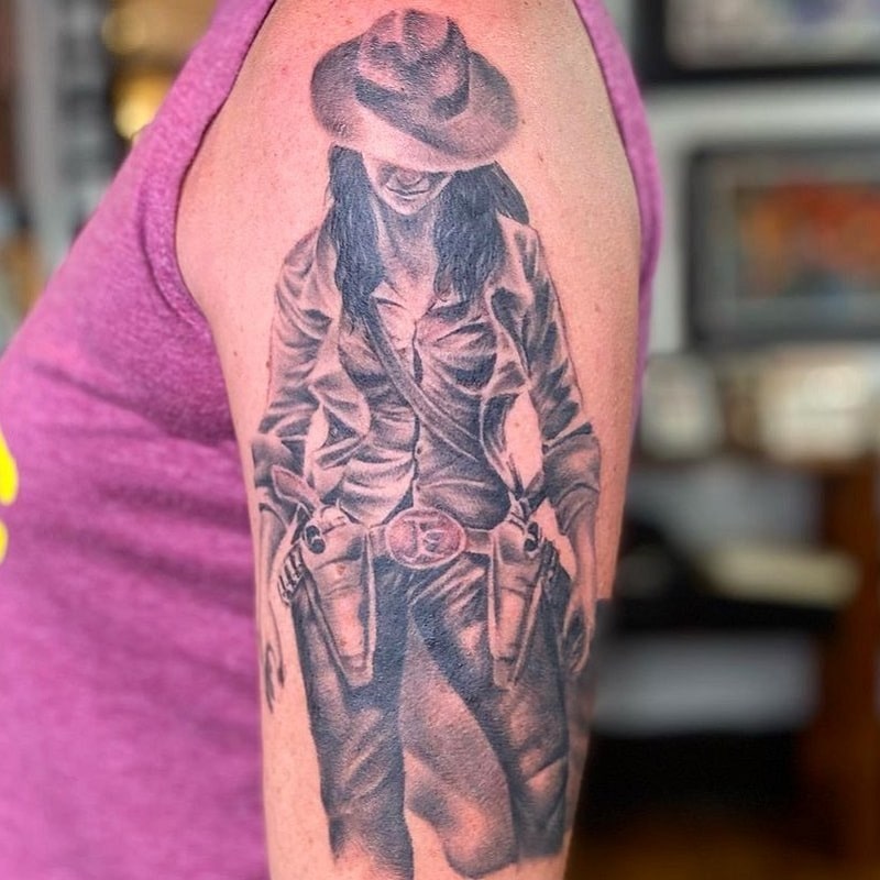 Gunslinger tattoo