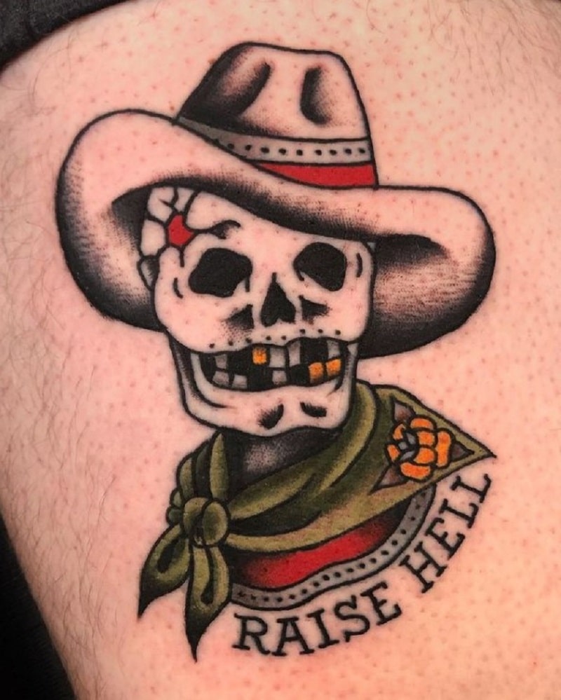Raise hell tattoo
