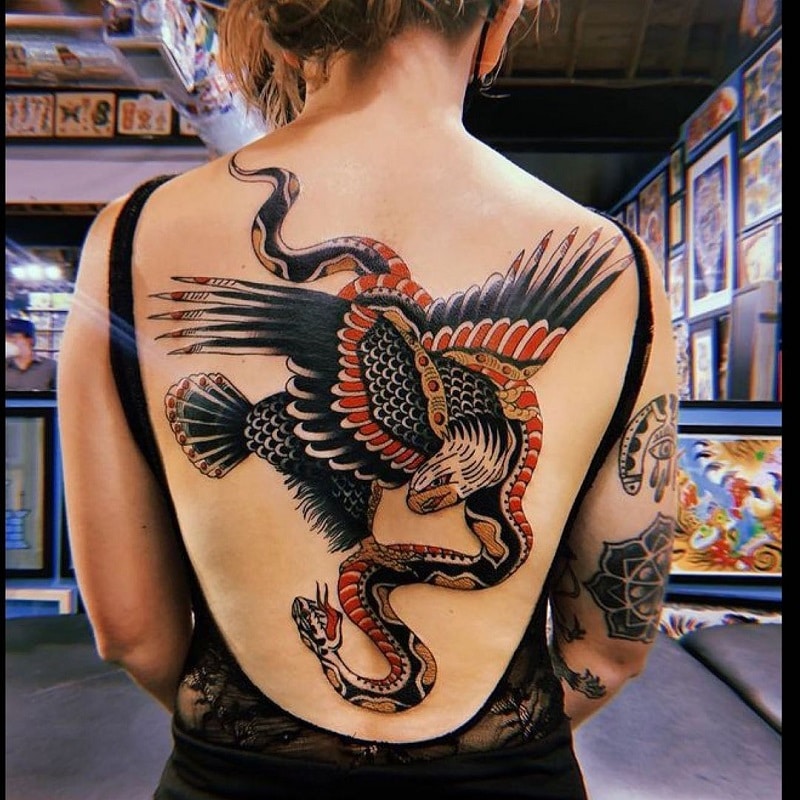 The eagle tattoo