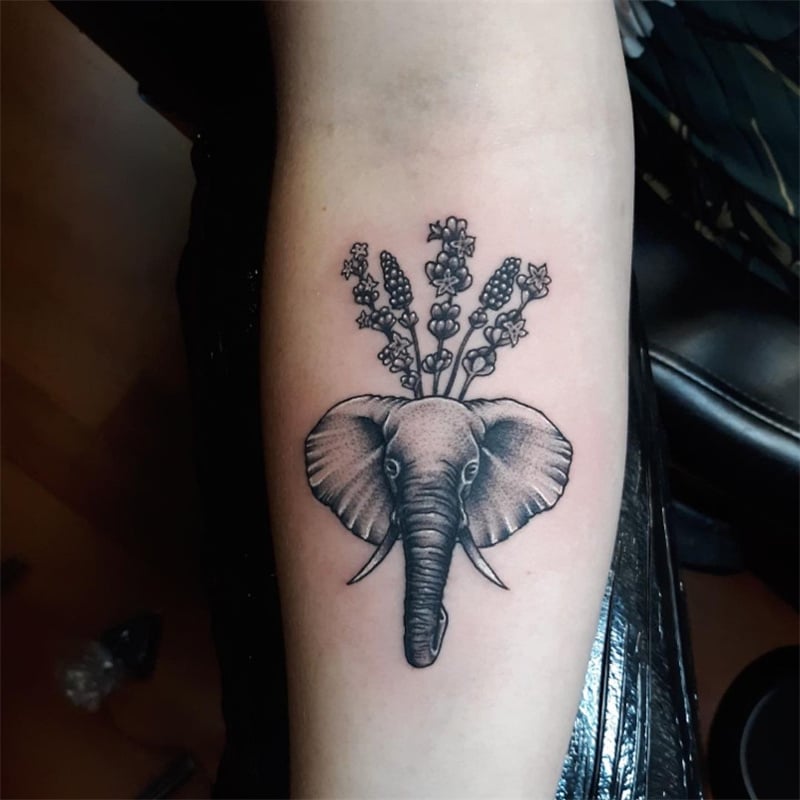 The elephant tattoo