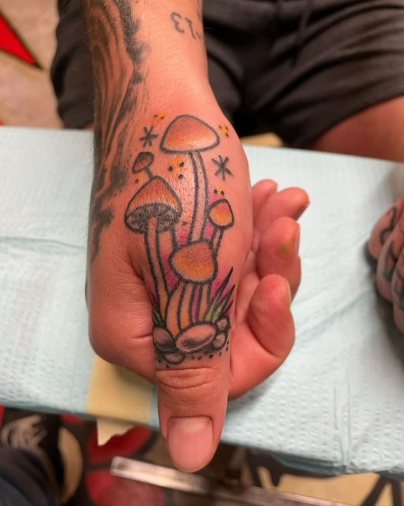 The mushroom tattoo