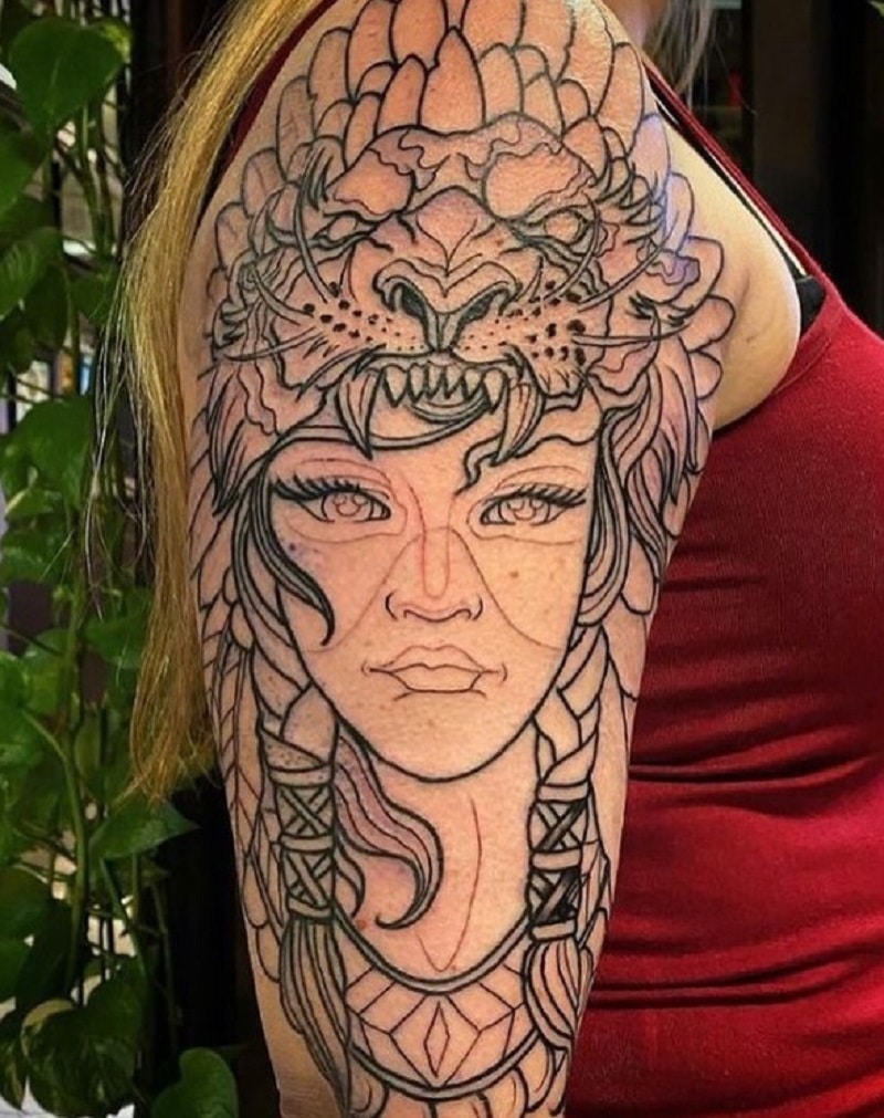 ladyhead tattoo