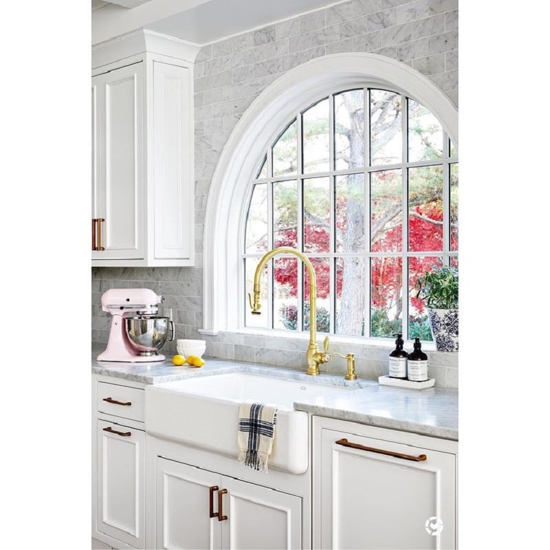 Arched in a kitchen Window