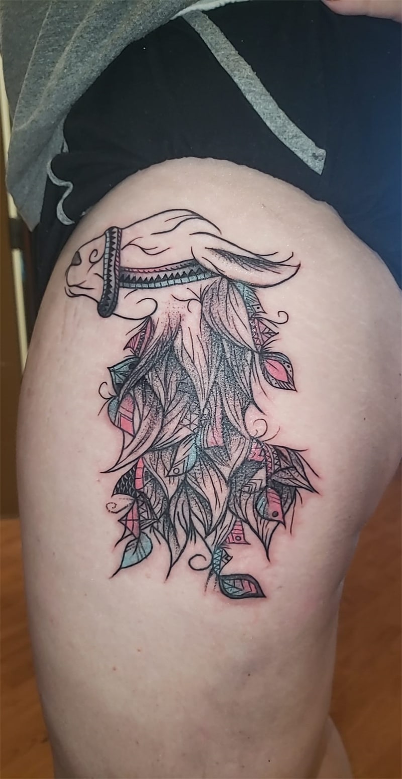 Sheep tattoo