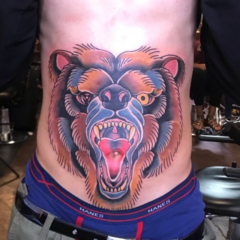 The bear tattoo
