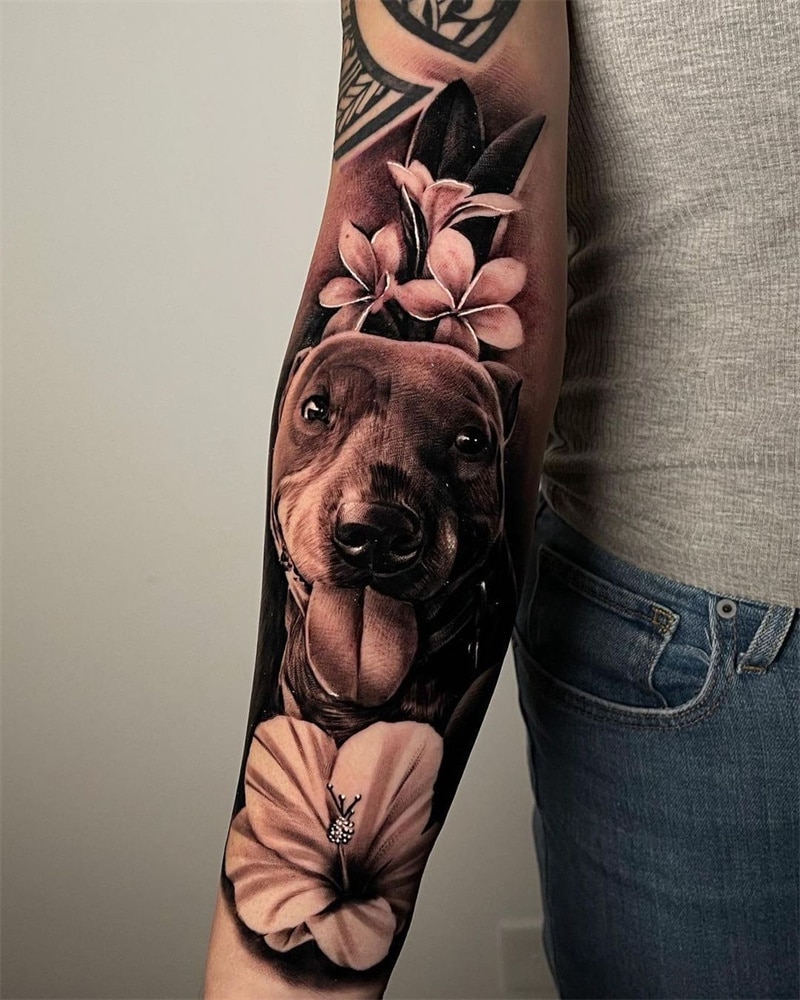 Pet portraits tattoo