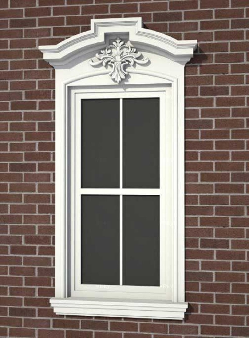 Decorated window trim