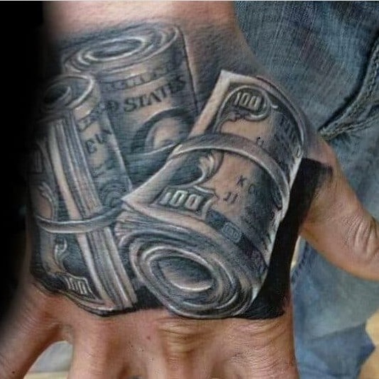 3D Tattoo on hand 14