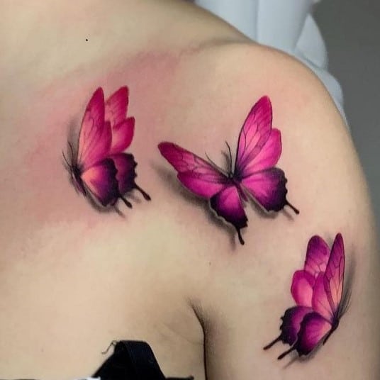 Butterfly 3D Tattoo 10