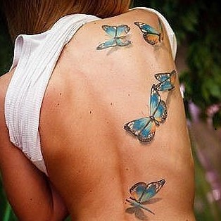 Butterfly 3D Tattoo 12