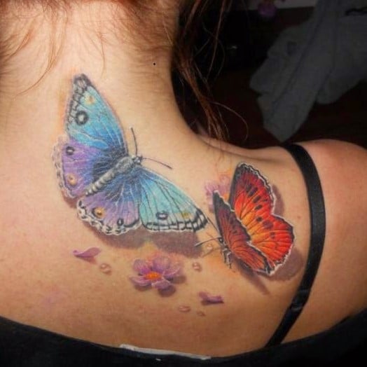 Butterfly 3D Tattoo 14