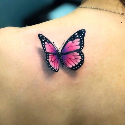 Butterfly 3D Tattoo 2